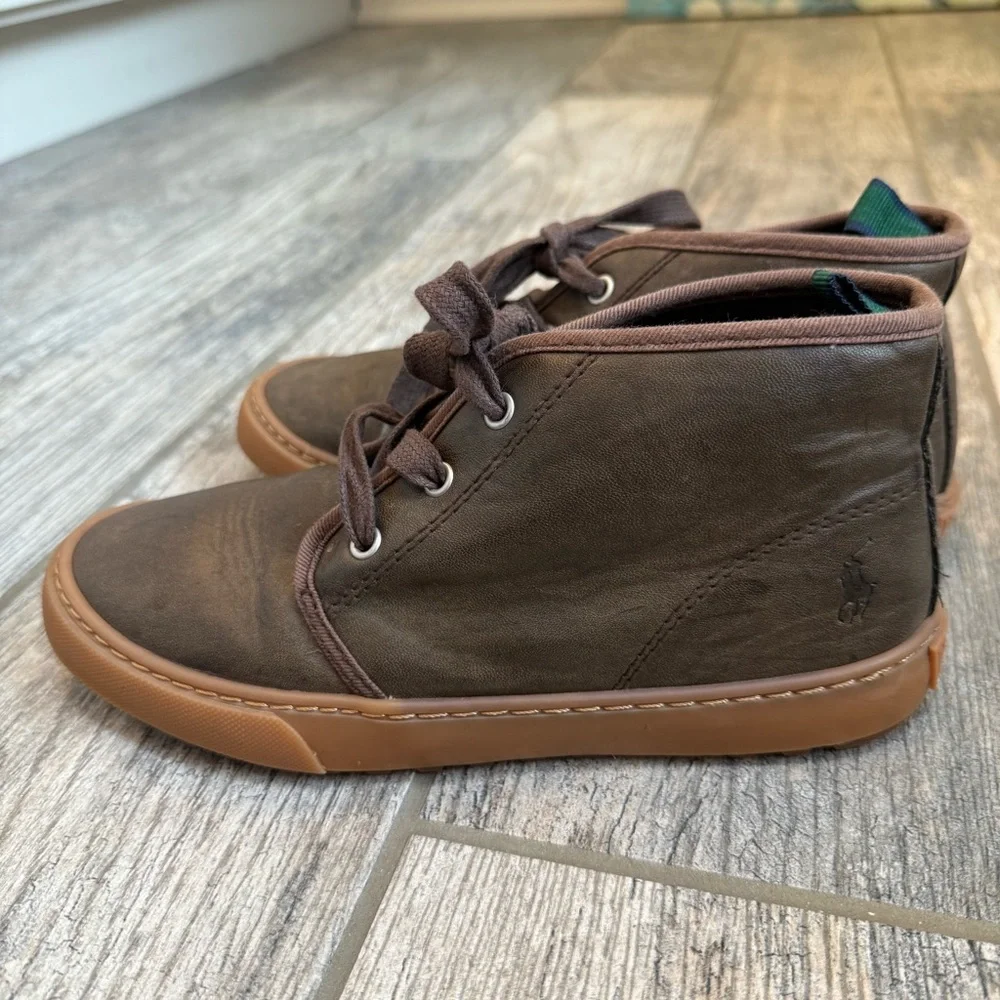 Polo by Ralph Lauren Brown Leather Chukka Boots